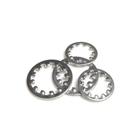 Washers,Flat Washer, Washers 10/20pcs Sliver Washer Stainless Steel Serrated Lock M3 M4 M5 M6 Internal Toothed Rings Fastener(20pcs M3) in Kuwait