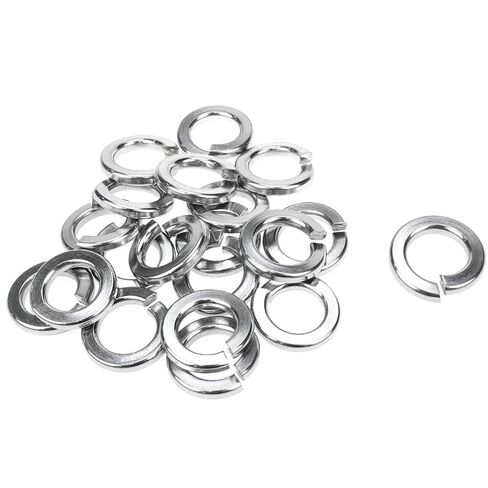 غسالات، غسالة مسطحة، غسالات 20 قطعة غسالة فضية من الفولاذ المقاوم للصدأ قفل زنبركي مسطح الخصائص الميكانيكية M12-M20 قفل (20 قطعة M16) in Kuwait