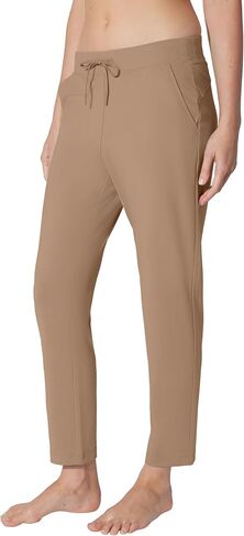Yogalicious Womens Straight Leg Pant High Waisted Yoga Workout Pants - Tiramisu - Medium in Saudi Arabia