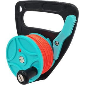 بكرة الغوص مع سدادة الإبهام، خط غوص عالي الوضوح بكرة إصبع بكرة 150 قدم للغوص الآمن والغطس in Kuwait