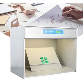 Desktop Color Assessment Cabinet for Color Calibration & Inspection, Self-Assembly, Inner Dimensions 620x500x355mm, Perfect for Graphic Design & Photography Quality Control. in Kuwait