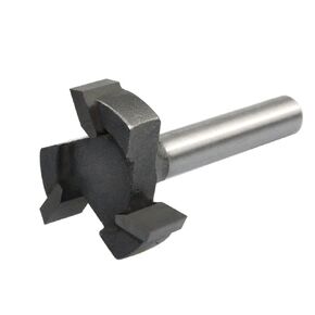 6 مم عرقوب 1/4 عرقوب 3 أسنان T-Slot راوتر بت طحن حافة مستقيمة شق طحن قاطعة المقبض قطع للأعمال الخشبية الخشبية (6.35 مم عرقوب) in Kuwait