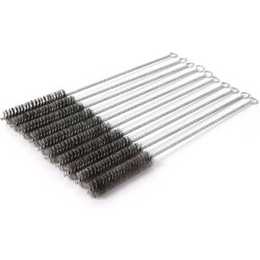 مجموعة فرش تنظيف الأنابيب مقاس 12 بوصة مع شعيرات من الفولاذ المقاوم للصدأ، مجموعة فرش أنبوبية من أسلاك الفولاذ لتلميع قطع غيار السيارات، والتصنيع الآلي، والزجاجات، والأنابيب، وما إلى ذلك (20 مم - 10 قطع) in Kuwait