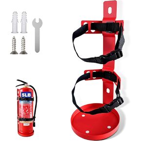 دعامة تثبيت على الحائط لطفاية الحريق، حامل معدني عالي التحمل سريع التحرير لطفايات الحريق بوزن 5 رطل (عبوة واحدة) in Kuwait