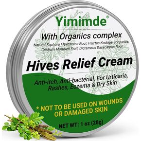 كريم تخفيف الشرى من خلايا النحل، علاج سريع المفعول للطفح الجلدي التحسسي، الأكزيما، حكة الجلد، مركب عضوي عشبي طبيعي، التحكم في الحساسية، 1 أونصة in Kuwait