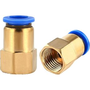 وصلة توصيل سريعة تعمل بالهواء المضغوط PCF مناسبة لخرطوم القصبة الهوائية 4 6 8 10 12 مم 1/8 بوصة 3/8 بوصة 1/2 بوصة 1/4 بوصة وصلة أنبوب أنثى BSPT (PCF10-01) in Kuwait