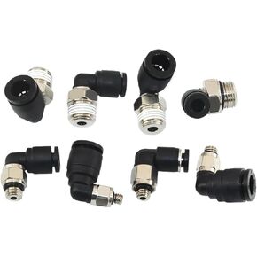 هوائي موصل سريع موصل صغير أنبوب PL خرطوم 3 مللي متر 4 مللي متر 5 مللي متر خيط خارجي M3 M4 M5 M6 L على شكل PL3-M3 PL4-M6 PL5-01(PL4-M3) in Kuwait