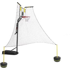 جهاز إعادة ارتداد كرة السلة غير المحمول لجميع الأطواق في صالة الألعاب الرياضية لممارسة الرمي الحر على الأرض واقفًا على الشبكة in Kuwait