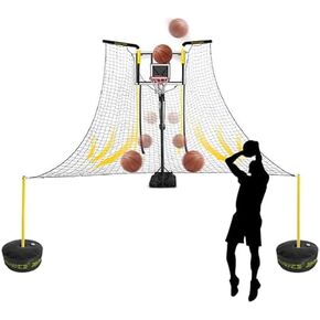 طوق تلقائي لإرجاع كرة السلة من شوت مع دعامات قابلة للتدوير، شبكة ريبوندر للتدريب على الإرجاع في المنزل وفي الهواء الطلق in Kuwait