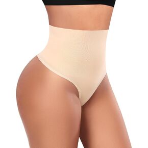 Werena Tummy Control Thong Shapewear for Women High Waisted Body Shaper Shaping Thong Girdle Novelty Hipster Panties in Kuwait