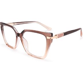 Dollger Blue Light Glasses for Woman Fashion Blue Light Blocking Glasses Retro Square TR90 Eyeglass Frames in Saudi Arabia