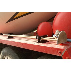 LockJaw Heavy Duty Steel 4 Hole Shovel Holder for Truck Beds - 4 Slot Garden Tool Storage for Long-Handled Tools - Commercial Grade Truck Accessories for Trailers and Garages (1 Clamp & Bracket)D4B in Saudi Arabia