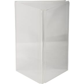 Clear-Ad - LHE-49 - Acrylic 3-Sided Table Tent Menu Holder 4x9 (Pack of 3) in Kuwait