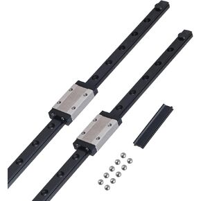 DUCKDOG 4 قطع MGN12 650 مم، دليل السكك الحديدية الخطية المصغرة، دليل السكك الحديدية الخطية المصغرة مع 4 قطع MGN12H كتلة منزلقة للطابعة ثلاثية الأبعاد وآلة CNC in Kuwait