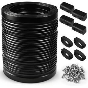 Bunk Wrap Kit Roll 16ft with Endcaps for Boat Trailer, 2"x4" Waterproof PE Synthetic Bunk Cover Replaces Carpet, Black in Saudi Arabia