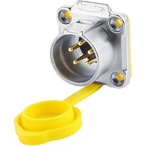 LP-20 female male waterproof aviation socket 5-pin yellow reverse IP68 connector UL(Female plug) in Kuwait