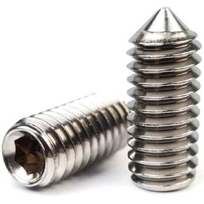 #8-32 Socket Set Screws Cone Point 304 Stainless Steel #8-32 x 3/16" Qty 25 in Kuwait