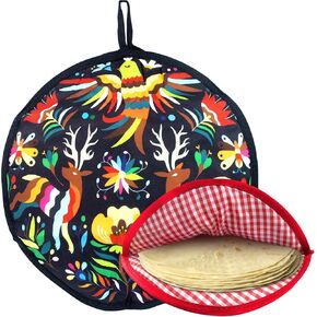 ZKOO 12" Tortilla Warmer Pouch, Insulated Tortillas Pouch for Tortillas, Tacos, Naan, Pizza Rolls, Microwavable Fabric Bag, Tortilla Warmer Keeps Food Warm for Up to 1 Hour (Yellow) in Kuwait