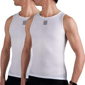 قميص LAMEDA بدون أكمام لركوب الدراجات للرجال خفيف الوزن بطبقة أساسية لركوب الدراجات سريع الجفاف قميص داخلي شبكي مضغوط بدون أكمام in Kuwait