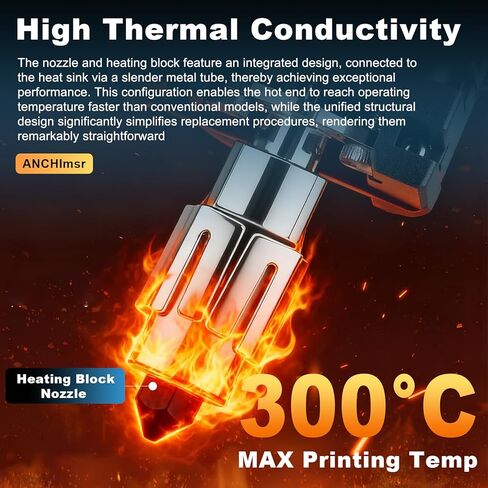 مجموعة Hotend من سلسلة P1، مجموعة كاملة لطابعات Bamboo Lab P1P، P1S ثلاثية الأبعاد، فوهة من الفولاذ المقوى 0.4 مم، سخان سيراميك، ثيرمستور، مروحة واستبدال كتلة التسخين الطارد in Saudi Arabia