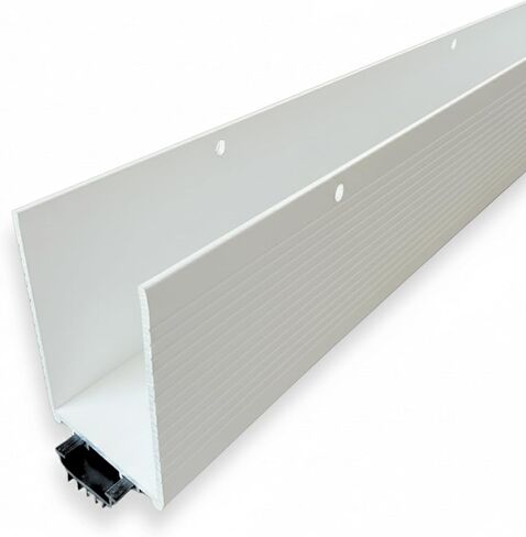 KC Hardware Storm 1-3/4" Wide x 3" Height U WRAP KICKPLATE Storm Door Bottom Sweep Replacement, Aluminum Expander for All Doors Weatherstripping 36" Length (Black) in Saudi Arabia