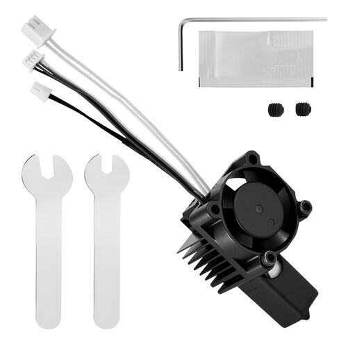 P1 Series Hotend Kit, Complete Assembly for Bamboo Lab P1P, P1S 3D Printers, 0.4 mm Hardened-Steel Nozzle, Ceramic Heater, Thermistor, Fan and Extruder Heating Block Replacement in Kuwait