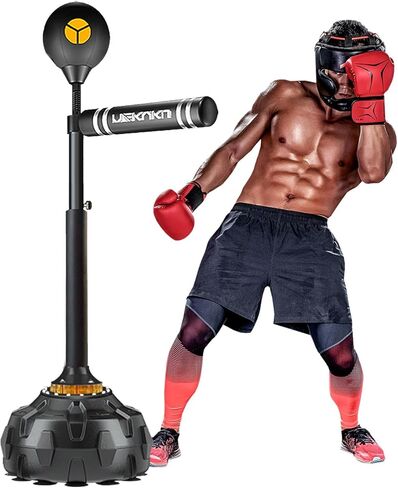Free Standing Boxing Speed Trainer,360° Punching Bag Spinning Bar with Stand Height Adjustable Boxing Equipment- for Adults & Teenagers. in Saudi Arabia