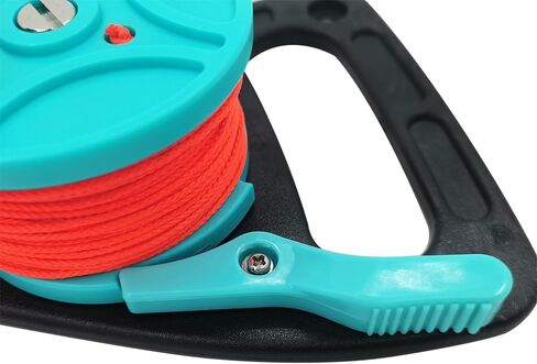 بكرة الغوص مع سدادة الإبهام، خط غوص عالي الوضوح بكرة إصبع بكرة 150 قدم للغوص الآمن والغطس in Kuwait