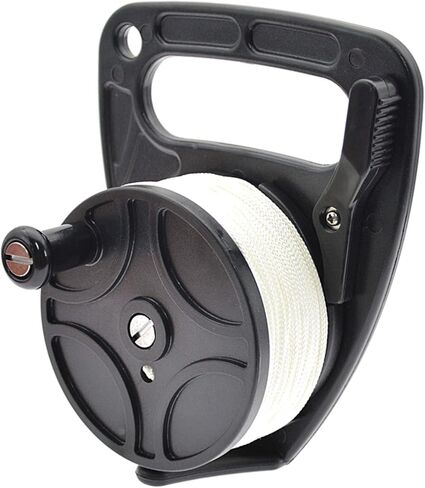 272ft Diving Line Reel Scubas Ratchets Dives with Handle Stop Switches Finger Spool Supply Scubas Reel Underwater Tool Snorkeling Equipment with Thumb Stoppers in Saudi Arabia