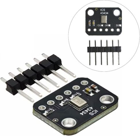 43434 وحدة ميكروفون I2S، مرشح تمرير منخفض ذو واجهة سمعية رقمية، حجم صغير لوحدات التحكم الدقيقة in Kuwait