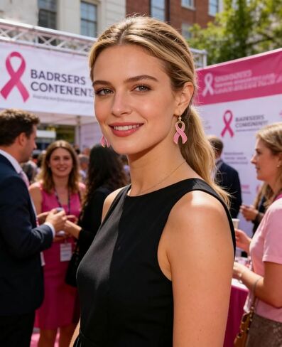 BVGA 9 Pairs Breast Cancer Awareness Earrings Pink Ribbon Drop Dangle Earrings for Women Breast Cancer Survivor Support Jewelry Accessories Gifts in Saudi Arabia