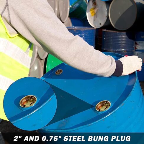 12 Pack Steel Bung Plug Drum Bung 2 and 3/4 Inch Bung Hole Cap 55 Gallon Drum Caps Metal Bungs Bung Caps with Plated Coated for 55 Gallon Barrel Drums in Saudi Arabia