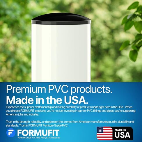 FORMUFIT F112IDC-BK-10 1-1/2" Furniture Grade Internal Dome Cap in Black, 1.9" ID, PVC (Pack of 10) in Saudi Arabia