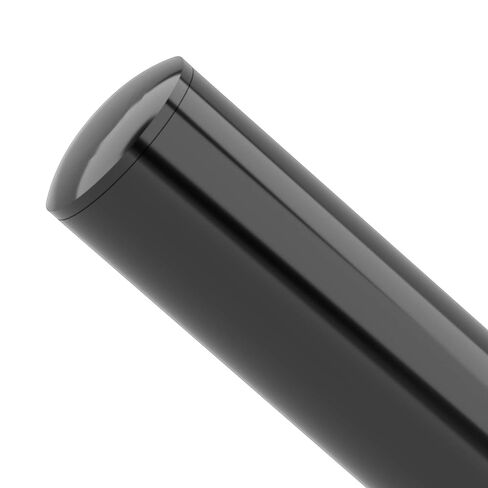 FORMUFIT F112IDC-BK-10 1-1/2" Furniture Grade Internal Dome Cap in Black, 1.9" ID, PVC (Pack of 10) in Saudi Arabia