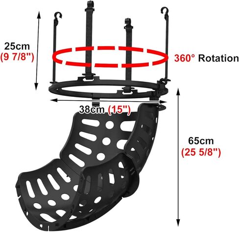 جهاز إرجاع تسديدة كرة السلة - كرة سوداء مرفقة تدعم مدرب مساعد التسديد بدوران 360 درجة in Kuwait