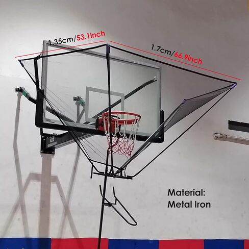 جهاز إرجاع كرة السلة، شبكة محمولة، خفيفة الوزن، معلقة، ملحق لتدريب الطوق للاستخدام الداخلي والخارجي in Kuwait