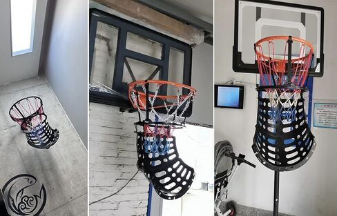 Basketball Hoop Returner Shot Return Apparatus Small Shooting Trainer Plastic - for Indoor Outdoor Sport Access in Saudi Arabia