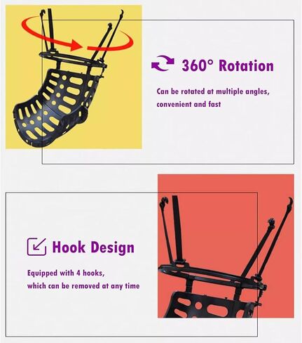 مرفق جهاز إرجاع حلقة كرة السلة مقاس 25.6 × 15 بوصة - شلال قابل للدوران 360 درجة in Kuwait
