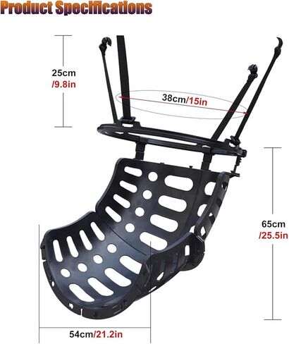 جهاز إرجاع حلقة كرة السلة وكرة سهلة الإعداد ومدرب بلاستيكي من البولي بروبيلين يدور 360 درجة لتوفير الوقت، لون أسود in Kuwait