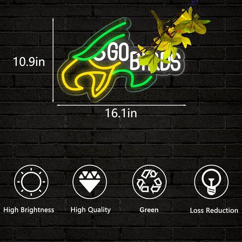 Eagle Go Birds Neon Signs for Wall Decor,Go Birds LED Neon Light Up Sign for Man Cave、Dormitory、Bedroom，Gifts for Teen Boys、Teenage Girls、Game Player in Saudi Arabia