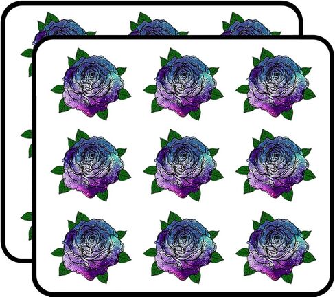 Beautiful Rose Tye dye Patterns Starry Sky Vinyl Stickers 2" Each 18 Pack Stickers Durable and Waterproof for Laptops, Cars, PhonesQ in Saudi Arabia