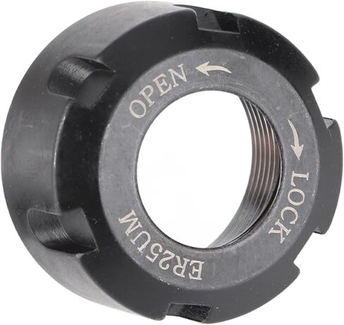 Jeanoko ER25UM Dynamic Balancing Nut Metal Collet Nut Chuck Holder Lathe for Most Tool Holders Wear 1 Piece (M32*1.5) in Saudi Arabia