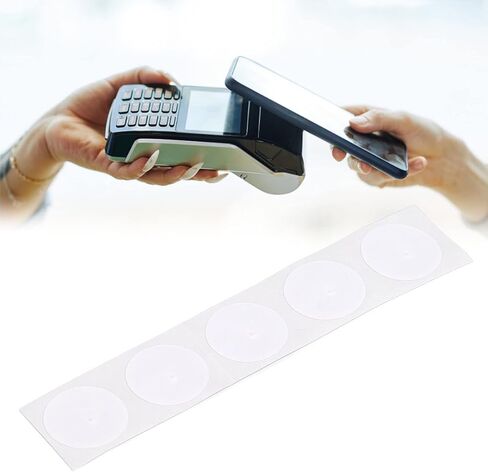 50Pcs NFC Sticker Tag 504 Byte IC UID Label 1in Diameter, Read and Write Lock Function for Access Control,for Hotel Doors Lock, Staff Attendance in Saudi Arabia