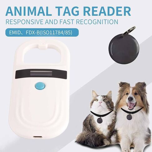 Microchip Reader Pet 18×9×4 Rechargeable Animal Chip Id Scanner Microchip Scanner Pet Tag Scanner in Saudi Arabia