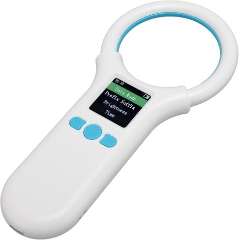 ماسح ضوئي لرقاقة الحيوانات الأليفة، قارئ محمول باليد RFID EMID للحيوانات، 134.2 كيلو هرتز 125 كيلو هرتز، ماسح ضوئي لقارئ بطاقات الحيوانات الدقيقة، تخزين بيانات 500 سجل، ماسح ضوئي محمول لرقاقة الحيوانات الأليفة قابل لإعادة الشحن in Saudi Arabia
