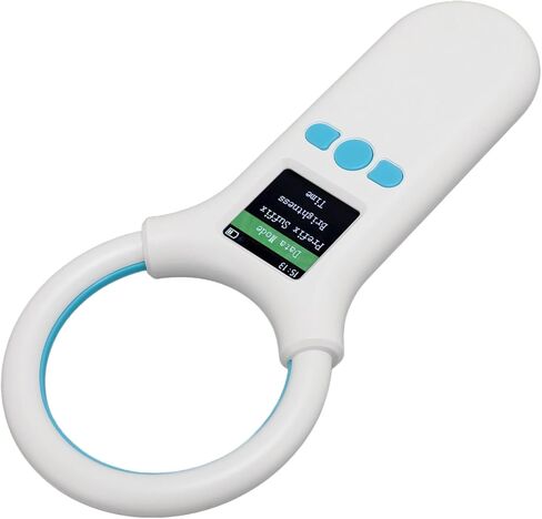 ماسح ضوئي لرقاقة الحيوانات الأليفة، قارئ محمول باليد RFID EMID للحيوانات، 134.2 كيلو هرتز 125 كيلو هرتز، ماسح ضوئي لقارئ بطاقات الحيوانات الدقيقة، تخزين بيانات 500 سجل، ماسح ضوئي محمول لرقاقة الحيوانات الأليفة قابل لإعادة الشحن in Saudi Arabia