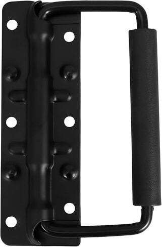 Baluue Black Spring Loaded Heavy Duty Toolbox Handle with Grip, Surface Mounted Metal Case Pull, Replacement Speaker Box Handle for Industrial Tool Cabinets and Flight Cases in Saudi Arabia