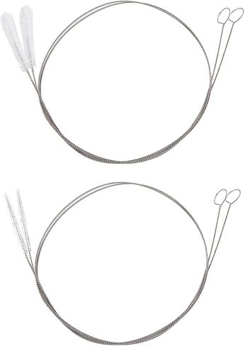 4 قطع من فرش أنبوب التغذية، منظفات أنابيب بطول 81.28 سم، فرشاة تنظيف المصاصة طويلة للغاية مع رأس بشعيرات نايلون ناعمة، مناسبة لتنظيف أنابيب التغذية والزجاجات والمصاصة in Kuwait