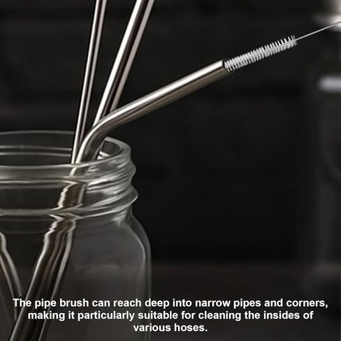 4 قطع من فرش أنبوب التغذية، منظفات أنابيب بطول 81.28 سم، فرشاة تنظيف المصاصة طويلة للغاية مع رأس بشعيرات نايلون ناعمة، مناسبة لتنظيف أنابيب التغذية والزجاجات والمصاصة in Kuwait