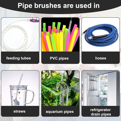 4 قطع من فرش أنبوب التغذية، منظفات أنابيب بطول 81.28 سم، فرشاة تنظيف المصاصة طويلة للغاية مع رأس بشعيرات نايلون ناعمة، مناسبة لتنظيف أنابيب التغذية والزجاجات والمصاصة in Kuwait